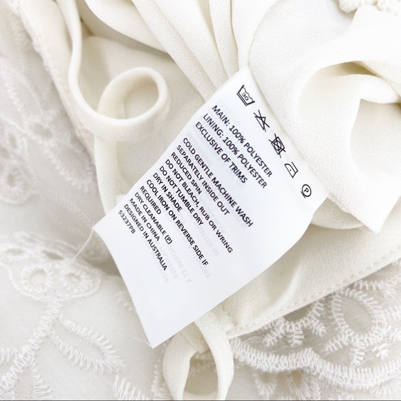 NWT Bardot Lacey Romper Playsuit Ivory Size 8 - Picture 9 of 10